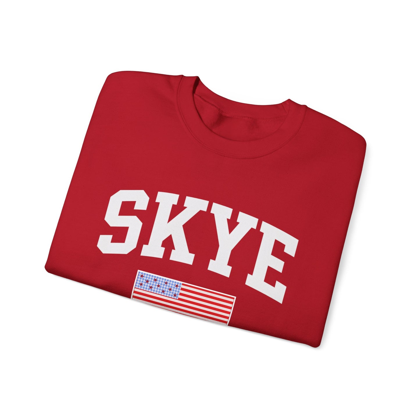 skye 4th of july crewneck w flag