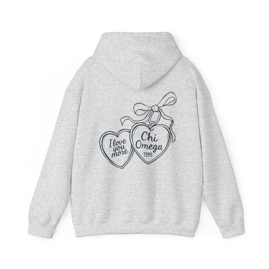 chi o grey and navy hoodie