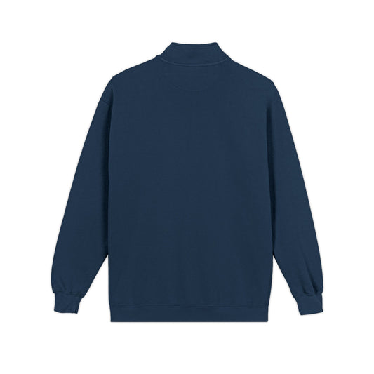 skyebysofia MENS navy quarter zip red logo