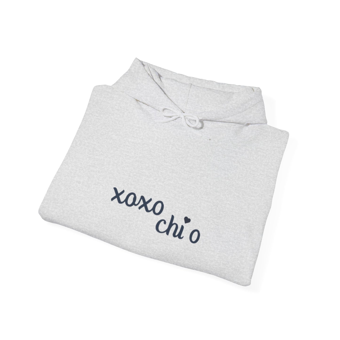 chi o grey and navy hoodie