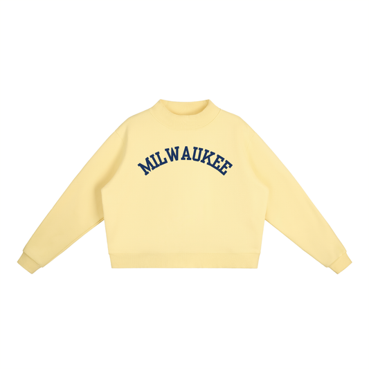 Milwaukee Wellness Society Mockneck - Yellow