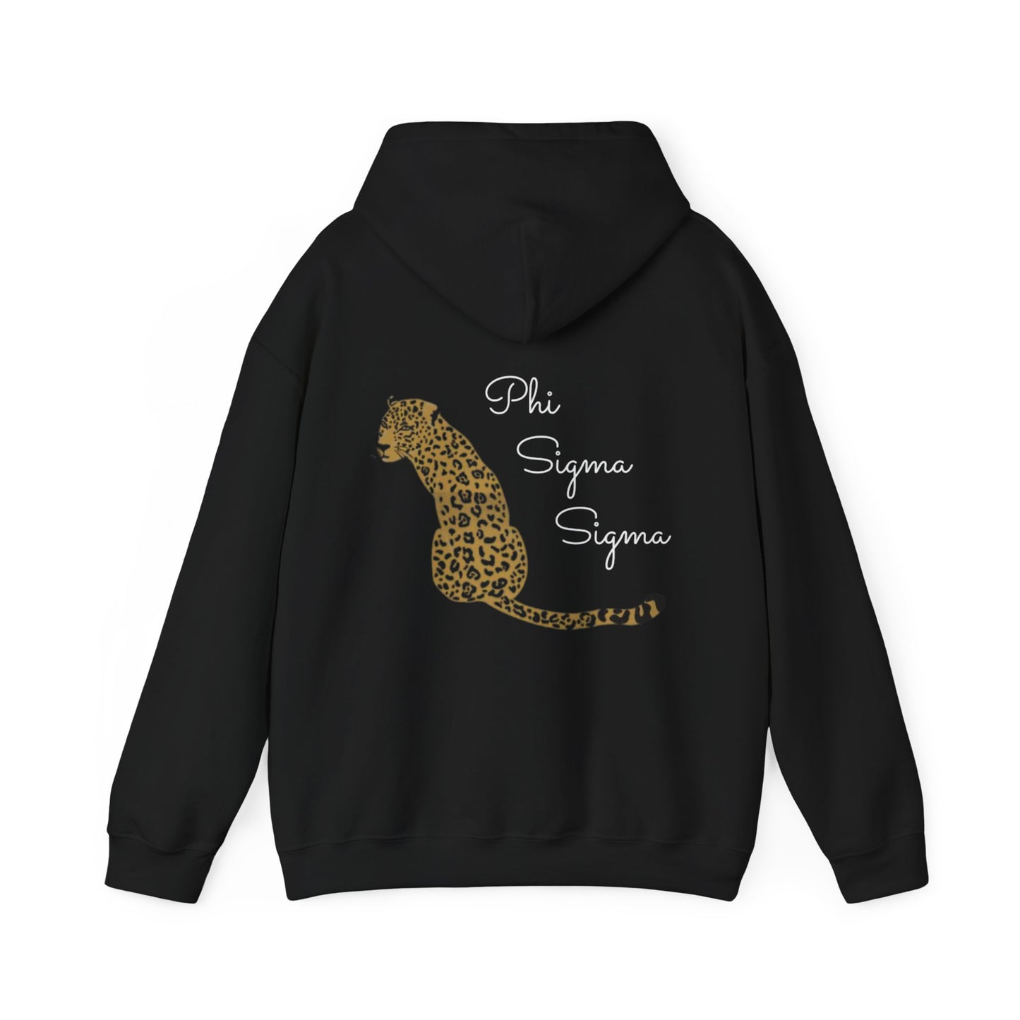 phi sig black cheetah hoodie