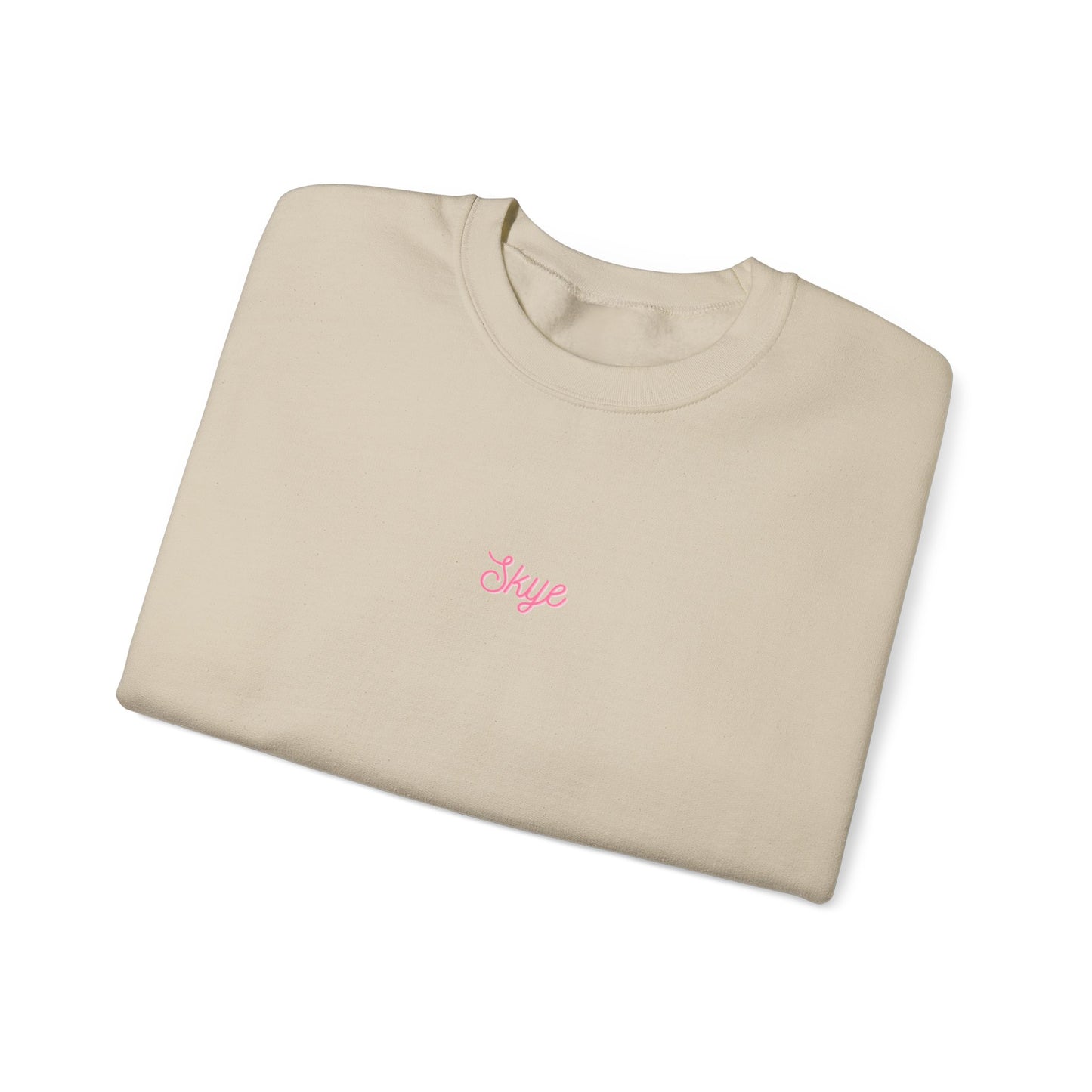 skyebysofia white "everything happens for a reason" crewneck yellow angel number 888