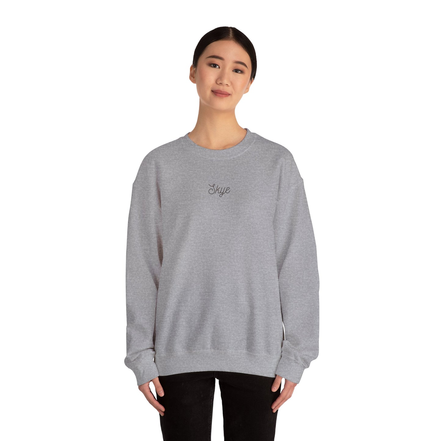 skyebysofia grew "everything happens for a reason" crewneck cheetah 888