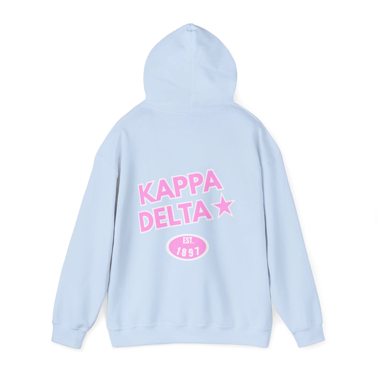 skyebysofia kappa delta light blue hoodie