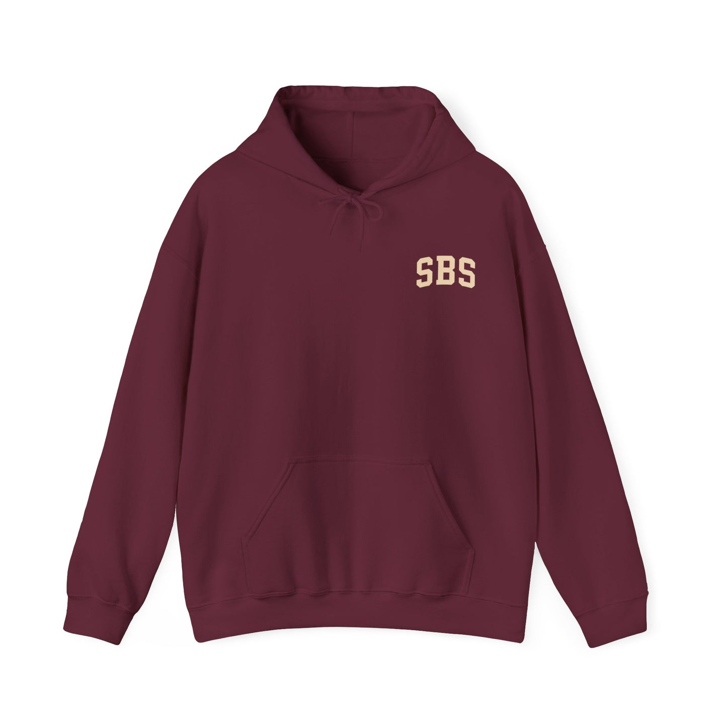 skyebysofia maroon and creme hoodie