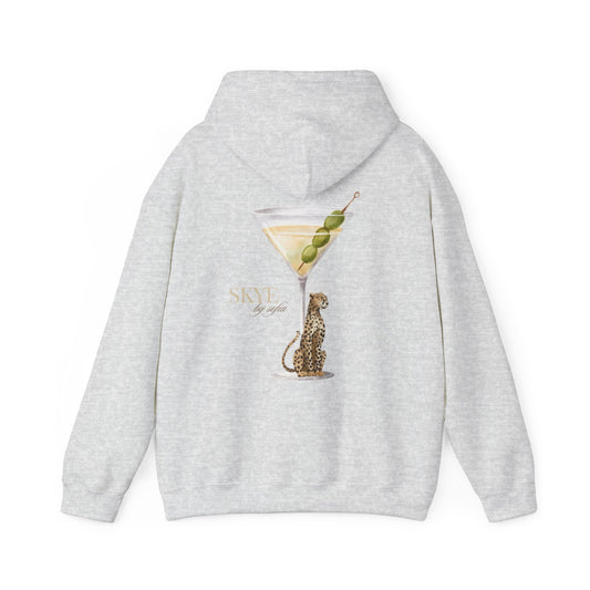 skyebysofia cheetah with martini grey hoodie