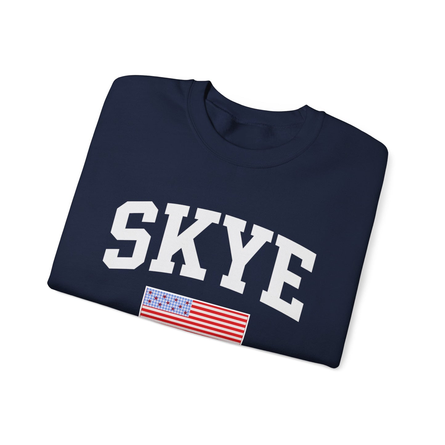 skye 4th of july crewneck w flag