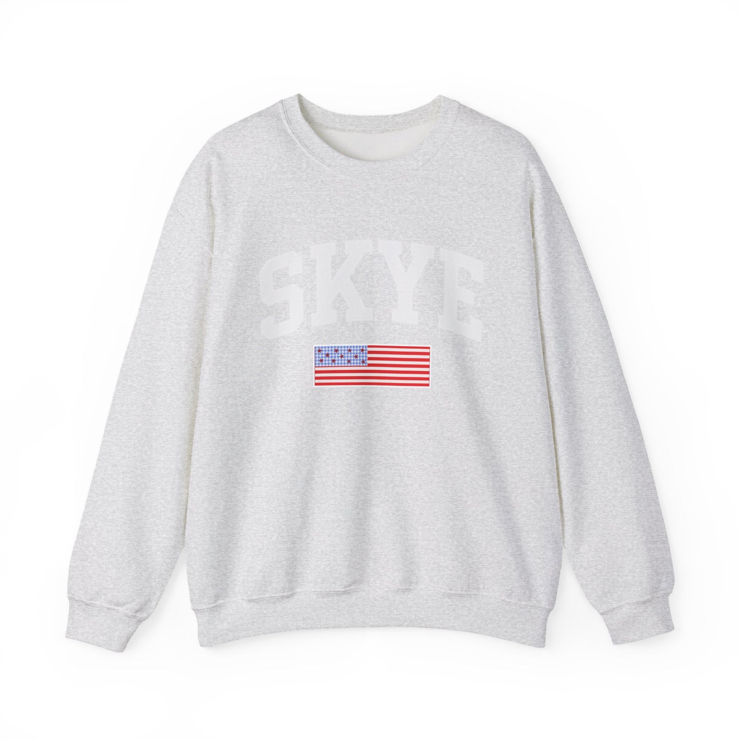 skye 4th of july crewneck w flag