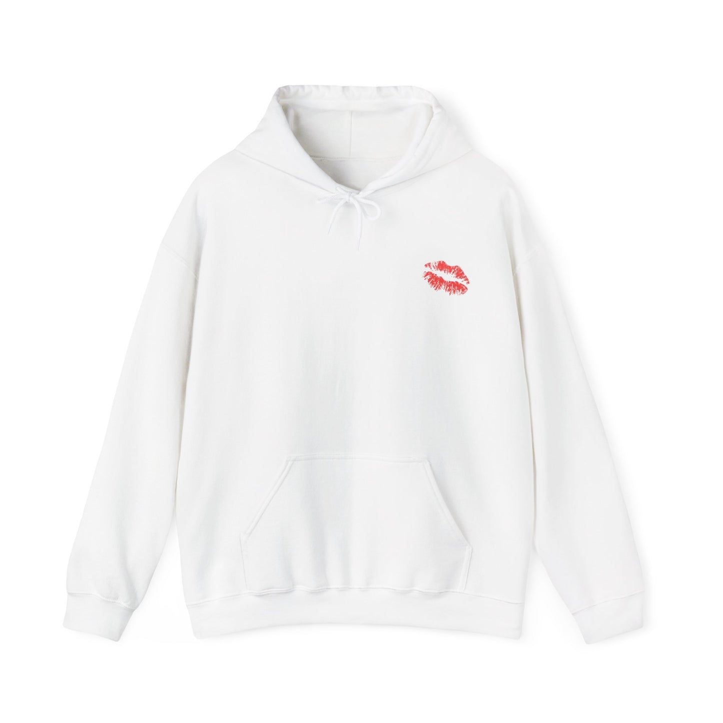 tri delta white kiss hoodie