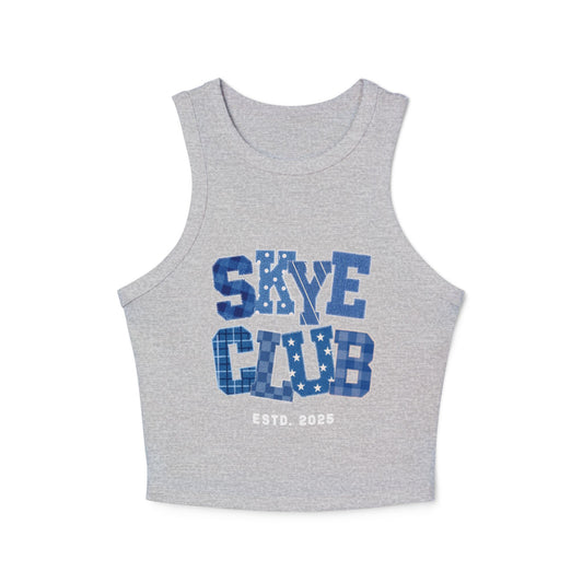 skye jean letter grey tank