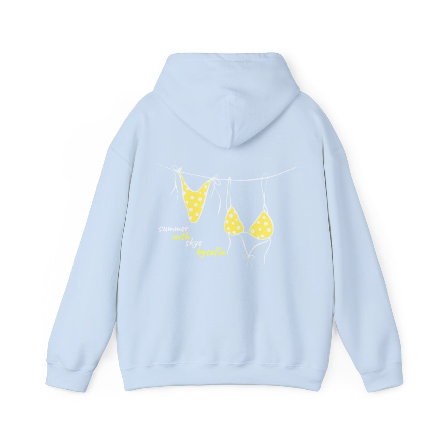 skyebysofia light blue summer hoodie