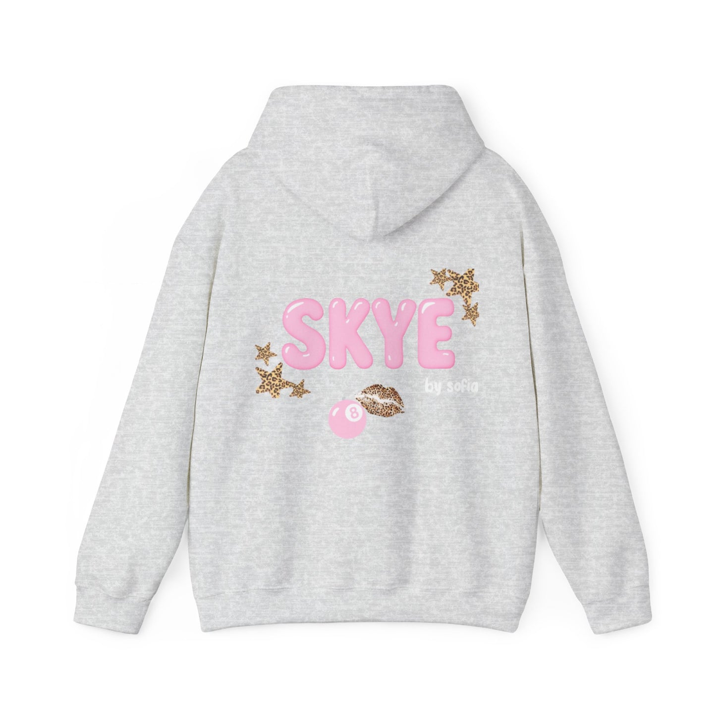 skyebysofia grey and pink hoodie