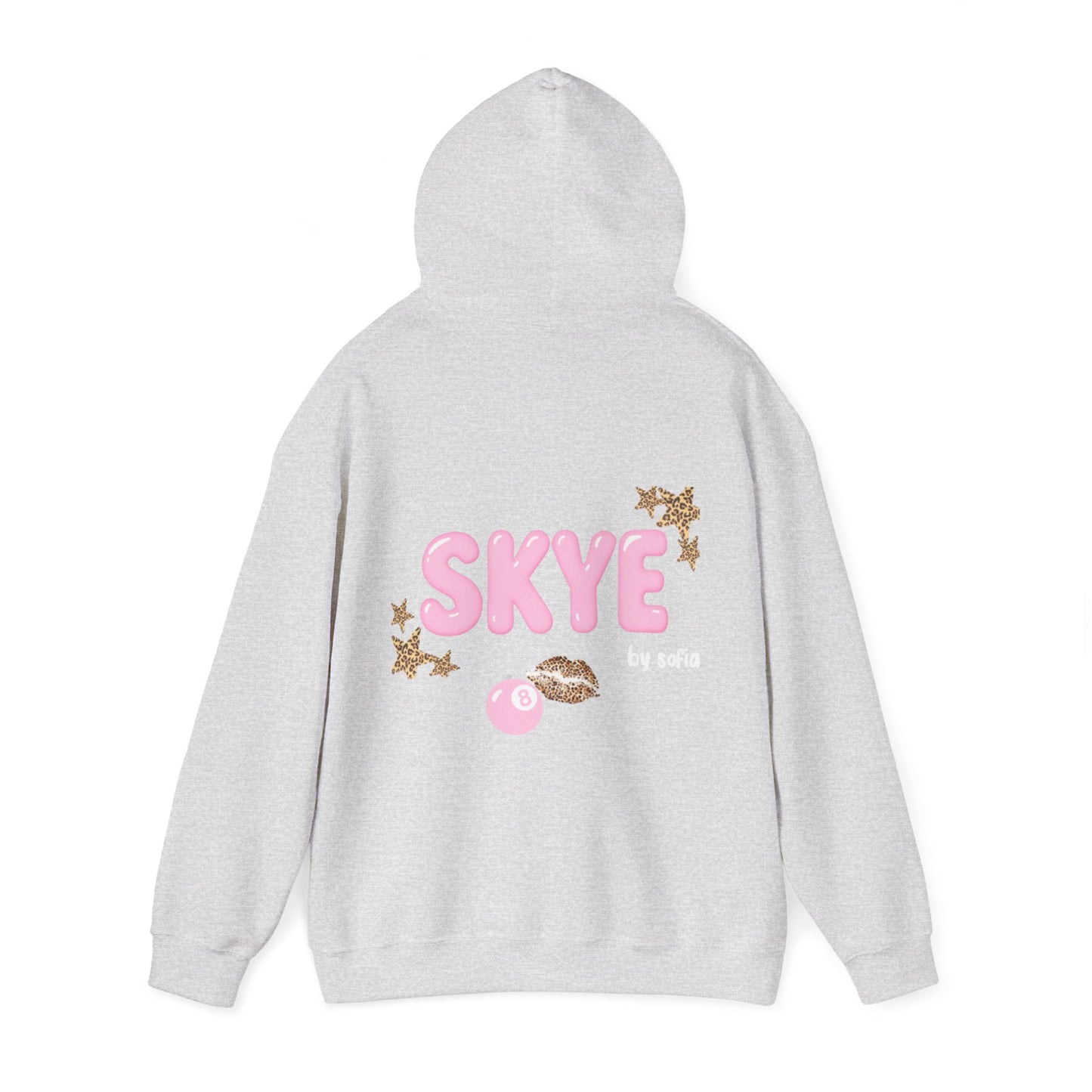 skyebysofia grey and pink hoodie