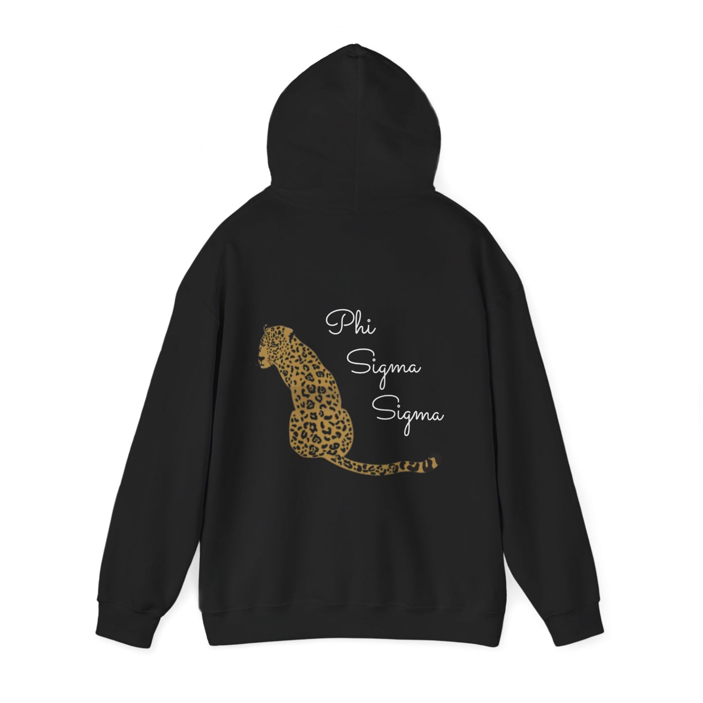 phi sig black cheetah hoodie