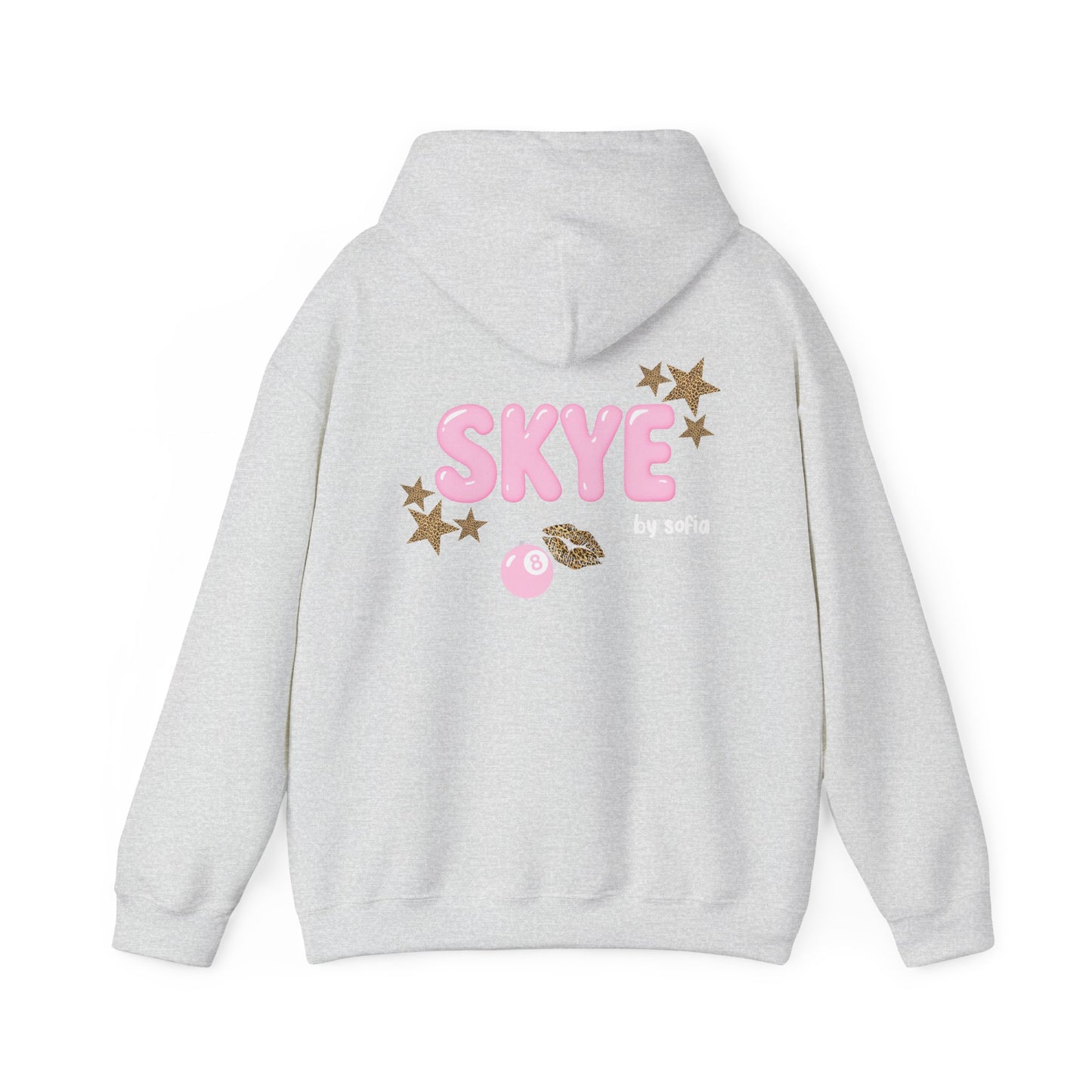 skye cheetah print pink hoodie grey