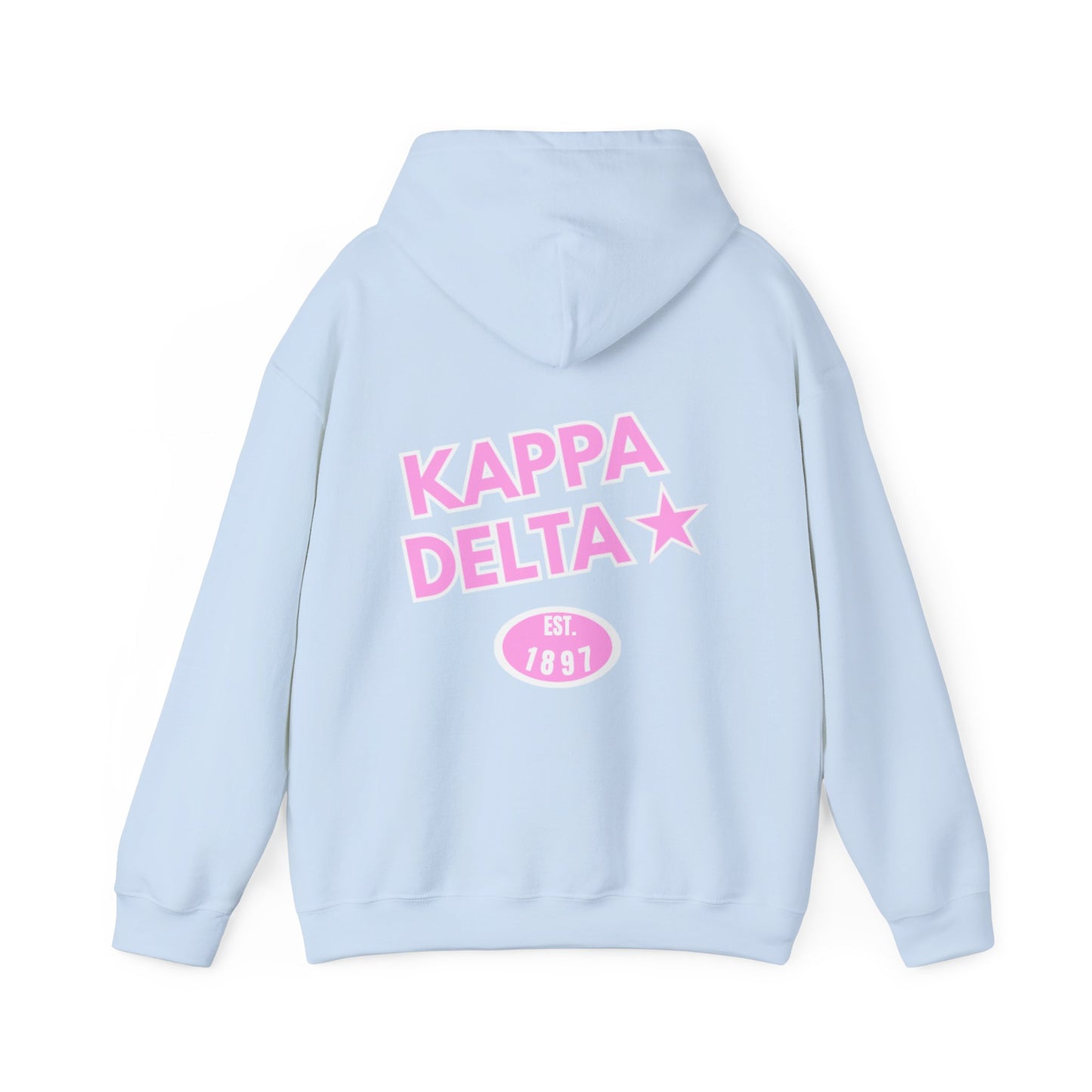 skyebysofia kappa delta light blue hoodie