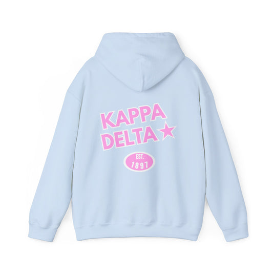 skyebysofia kappa delta light blue hoodie
