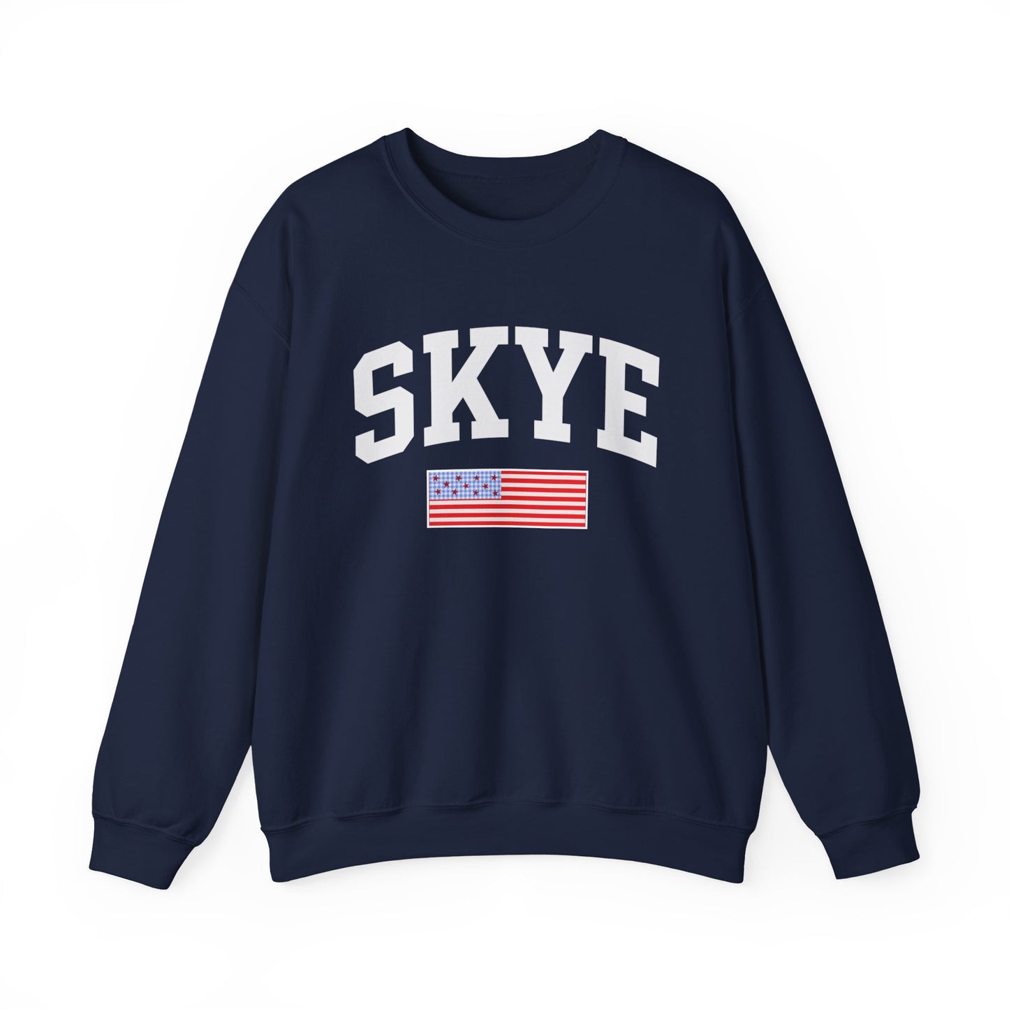 skye 4th of july crewneck w flag