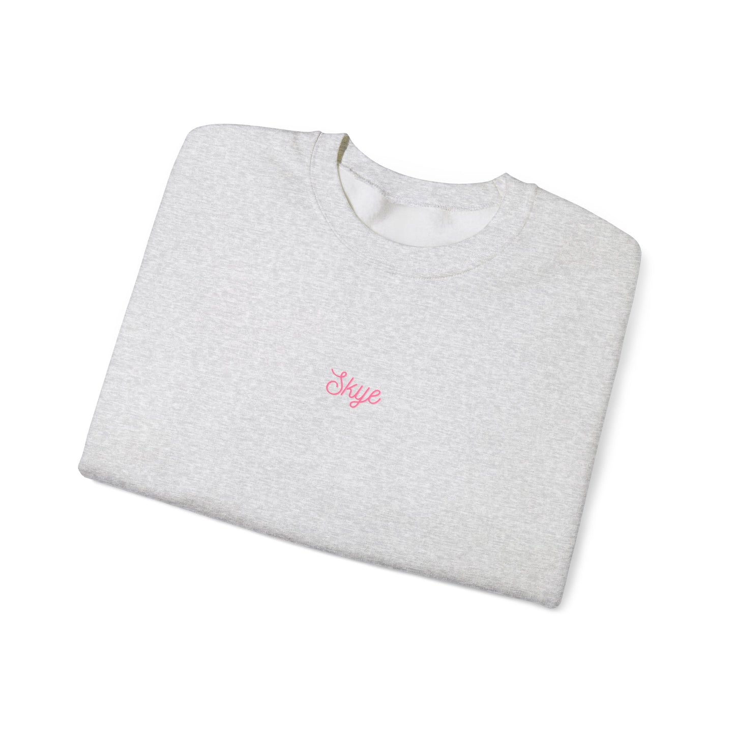 skyebysofia white "everything happens for a reason" crewneck blue 888
