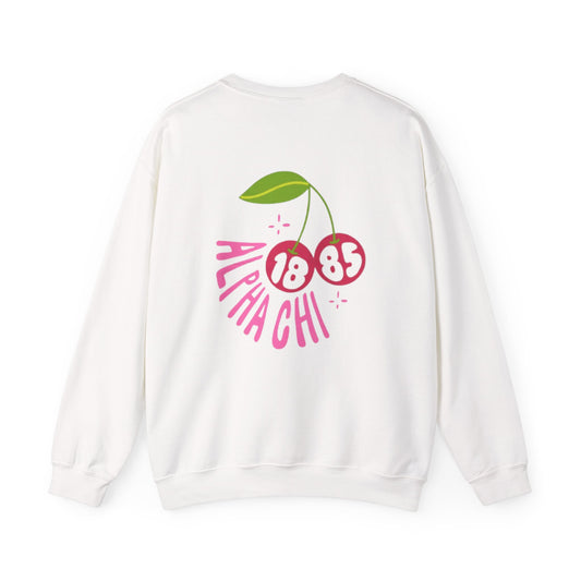 alpha chi omega white crewneck