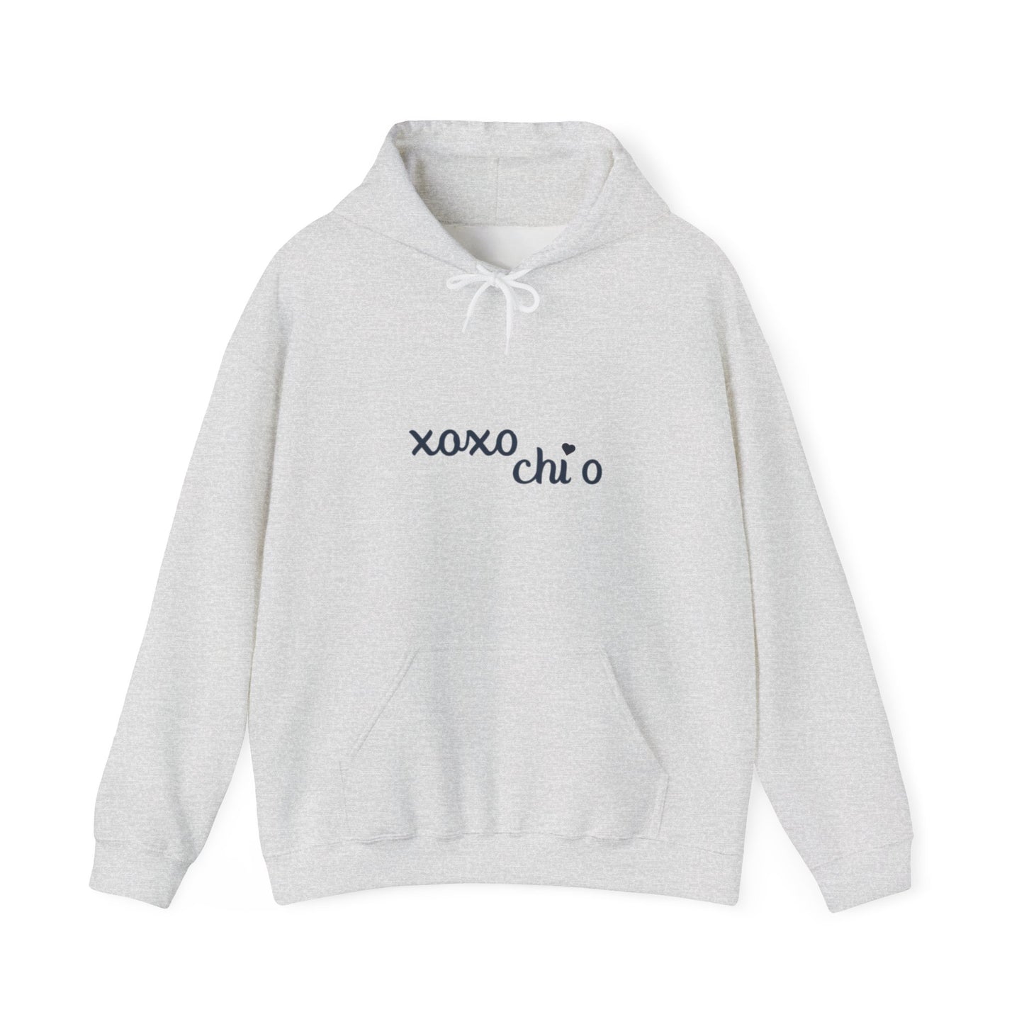 chi o grey and navy hoodie