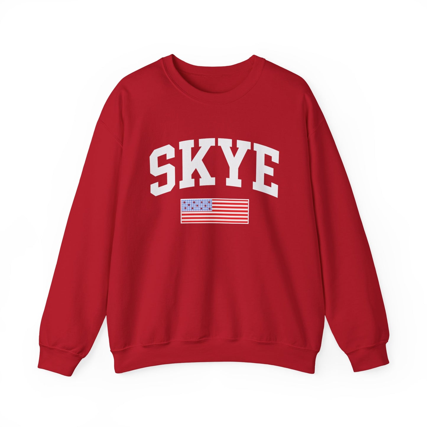 skye 4th of july crewneck w flag