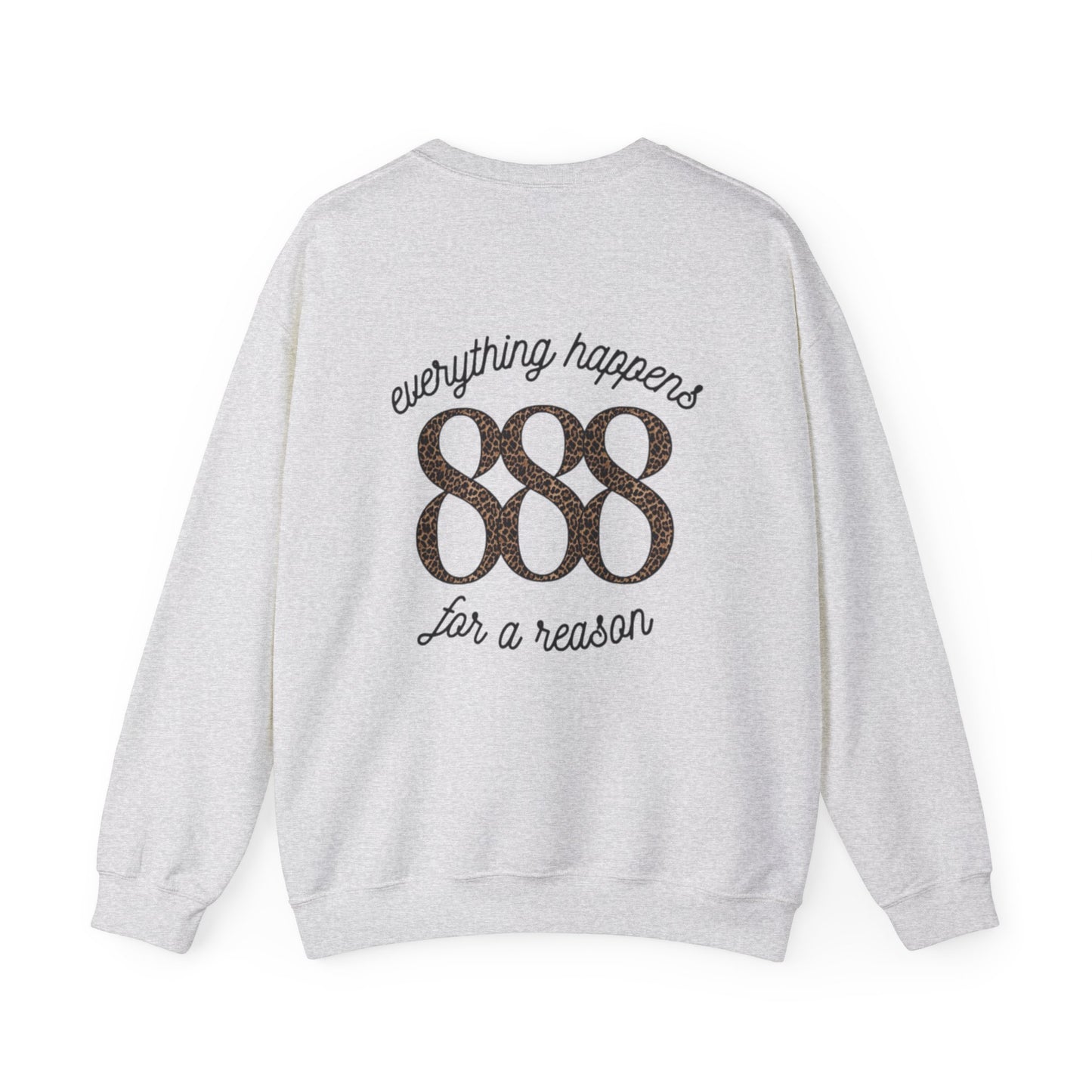 skyebysofia grew "everything happens for a reason" crewneck cheetah 888