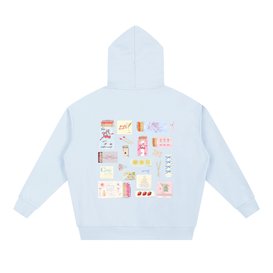 light pastels matchbox hoodie