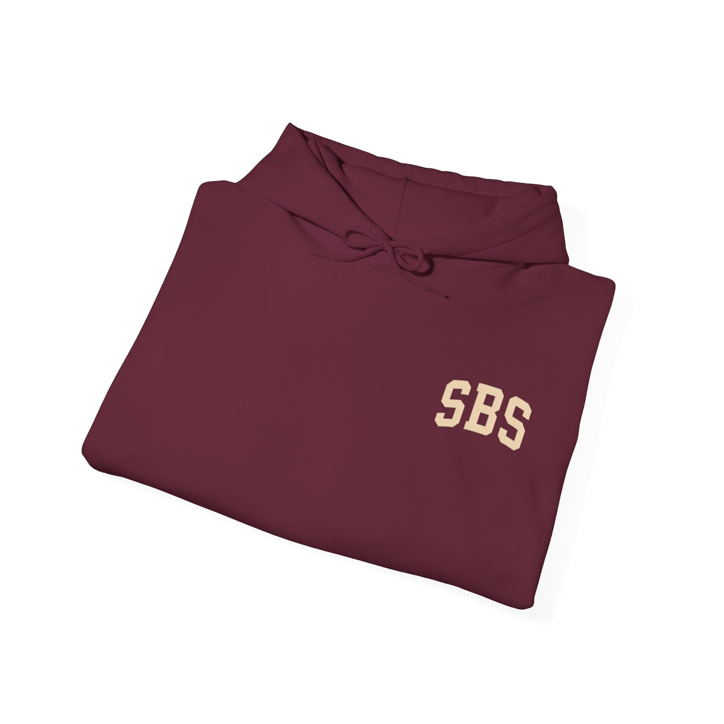 skyebysofia maroon and creme hoodie
