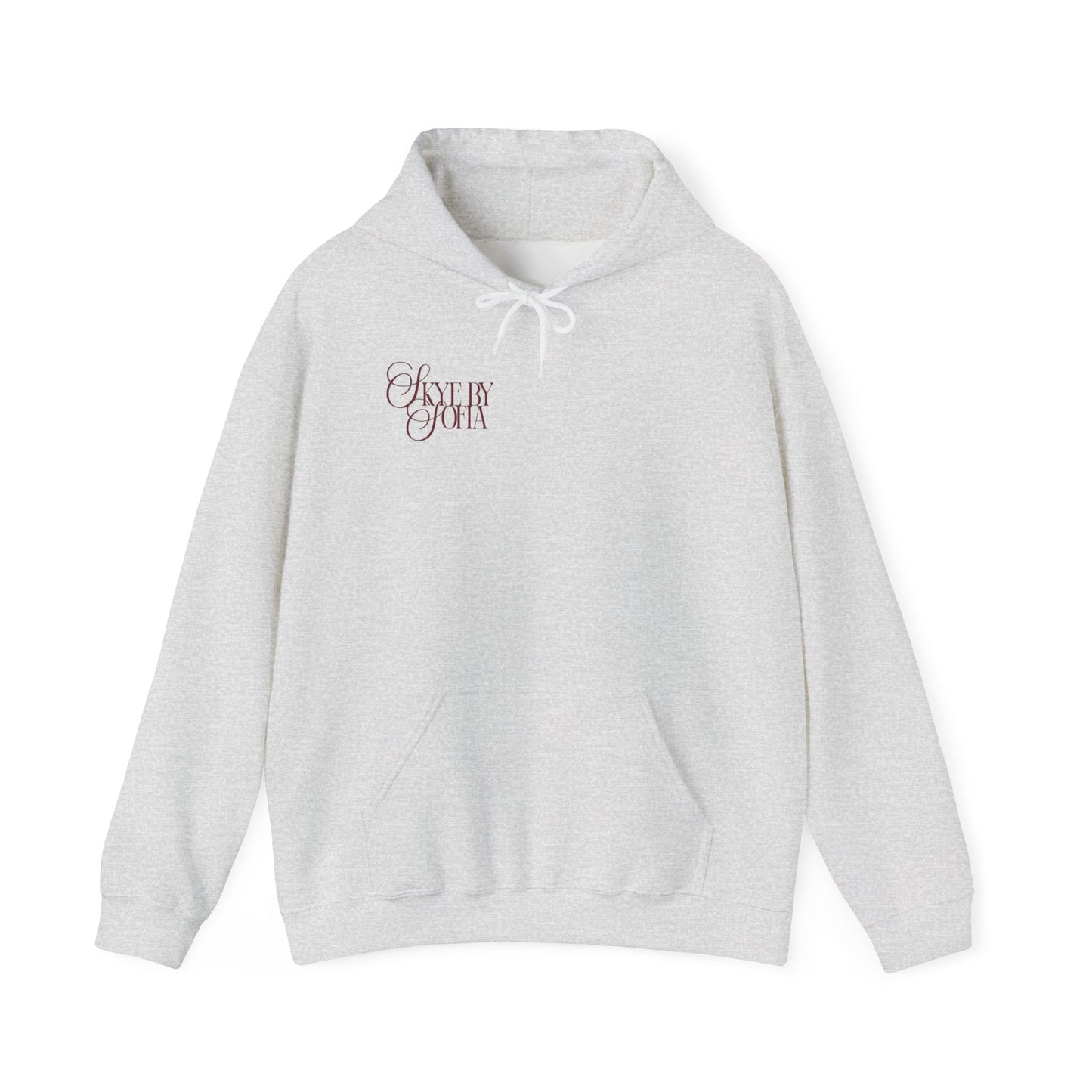 skye ash grey christmas tree x teddy bear hoodie