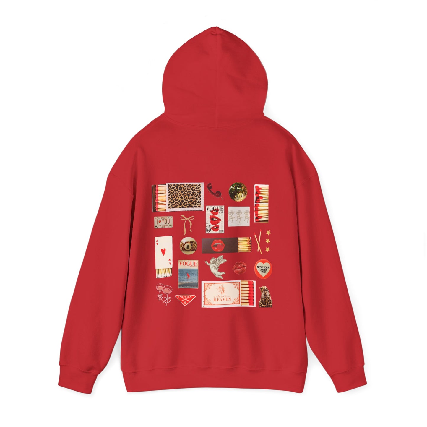 skye red matchbox hoodie
