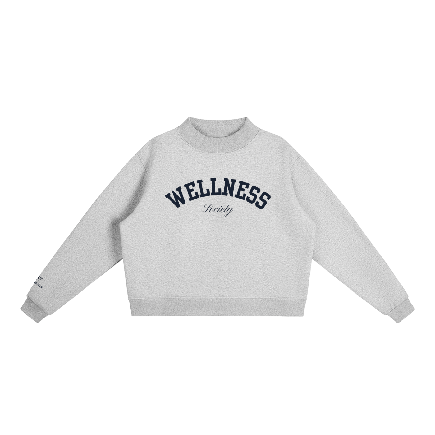 MSU Wellness Society Grey Mockneck