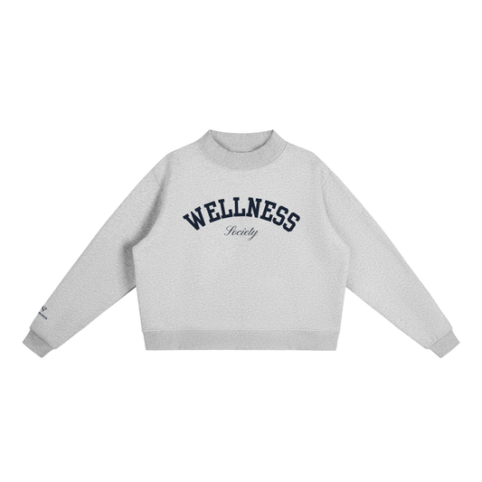 MSU Wellness Society Grey Mockneck