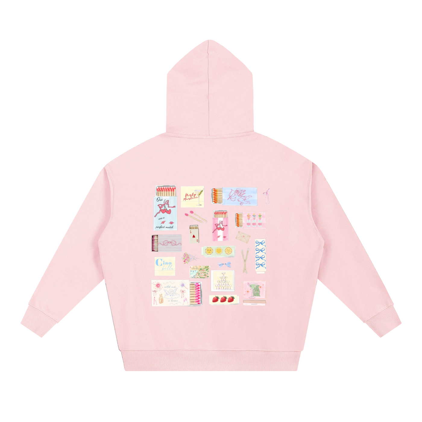 light pastels matchbox hoodie