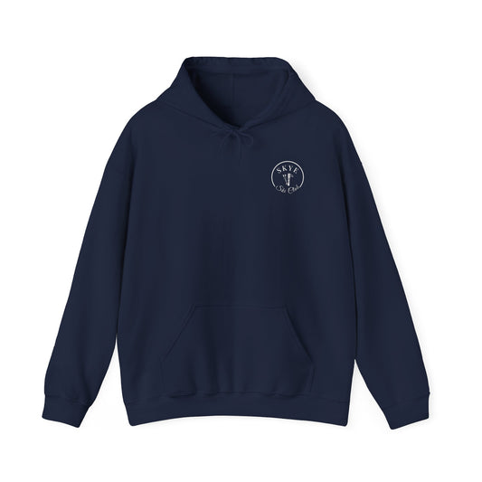 skyebysofia navy skye ski club christmas drop hoodie
