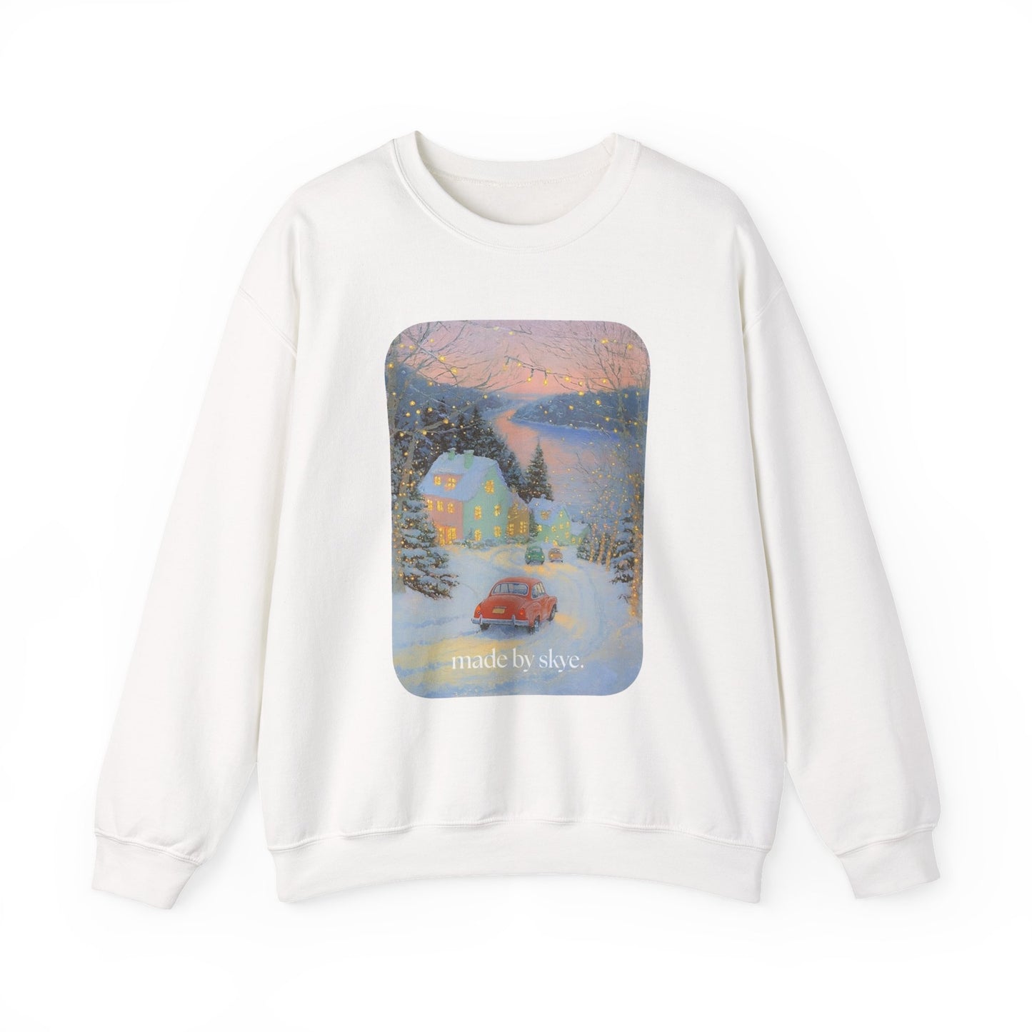 skyebysofia made by skye christmas white crewneck