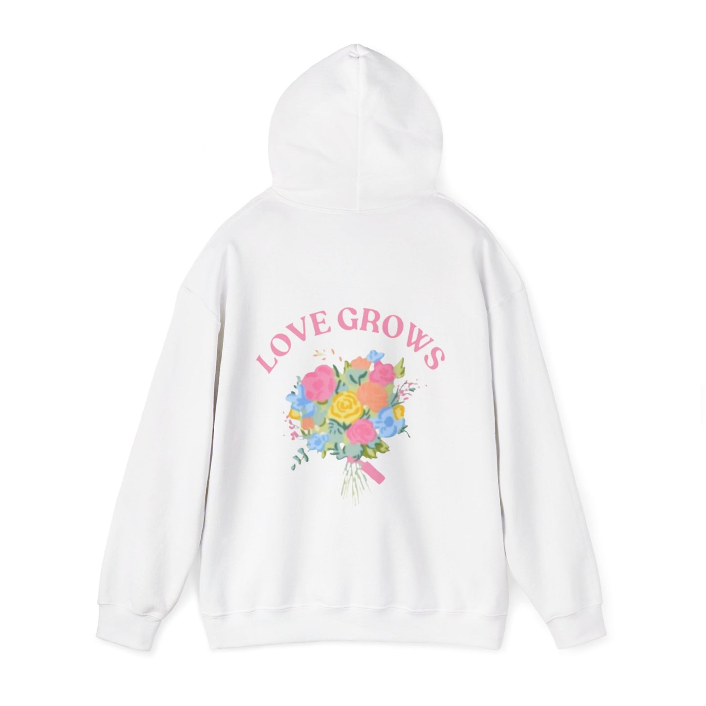 skyebysofia "love grows" flower hoodie