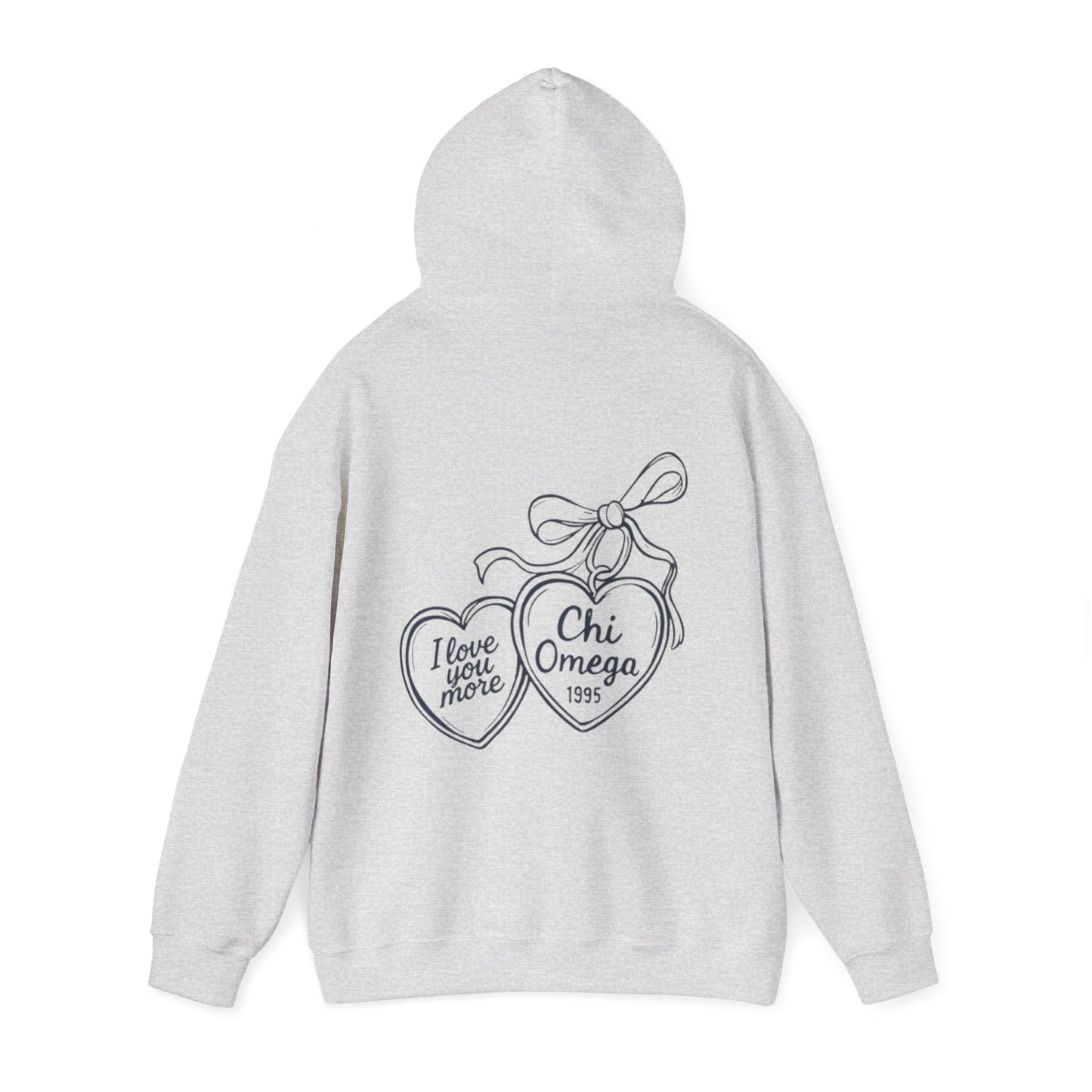 chi o grey and navy hoodie
