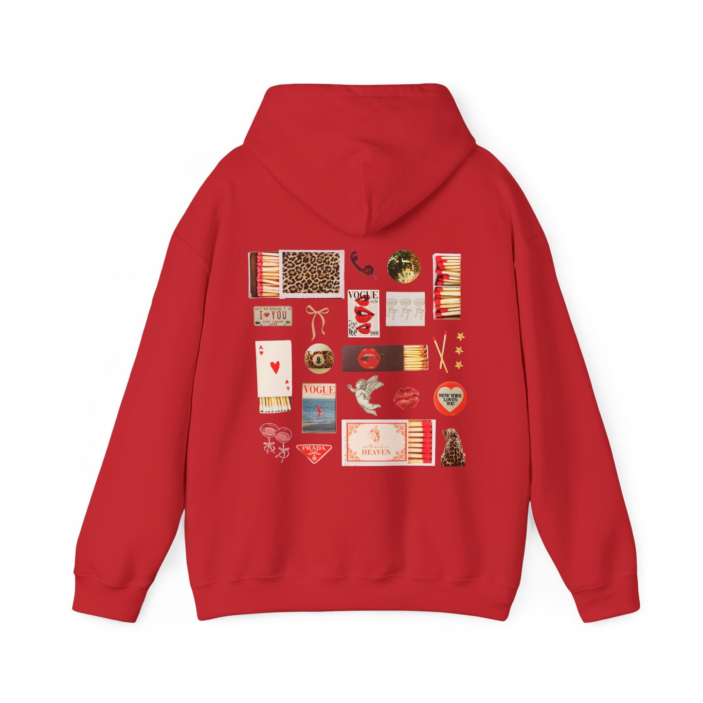 skye red matchbox hoodie