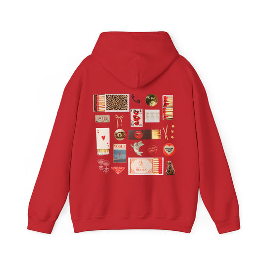 skye red matchbox hoodie