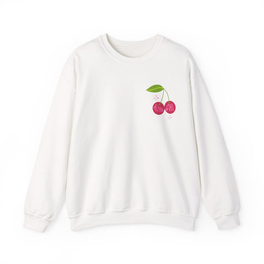 alpha chi omega white crewneck