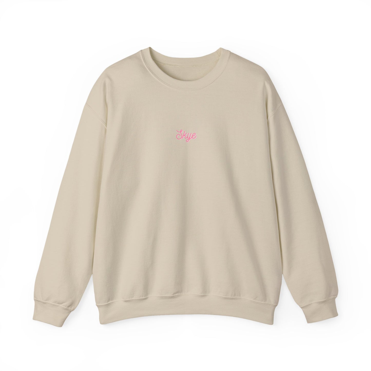skyebysofia white "everything happens for a reason" crewneck yellow angel number 888