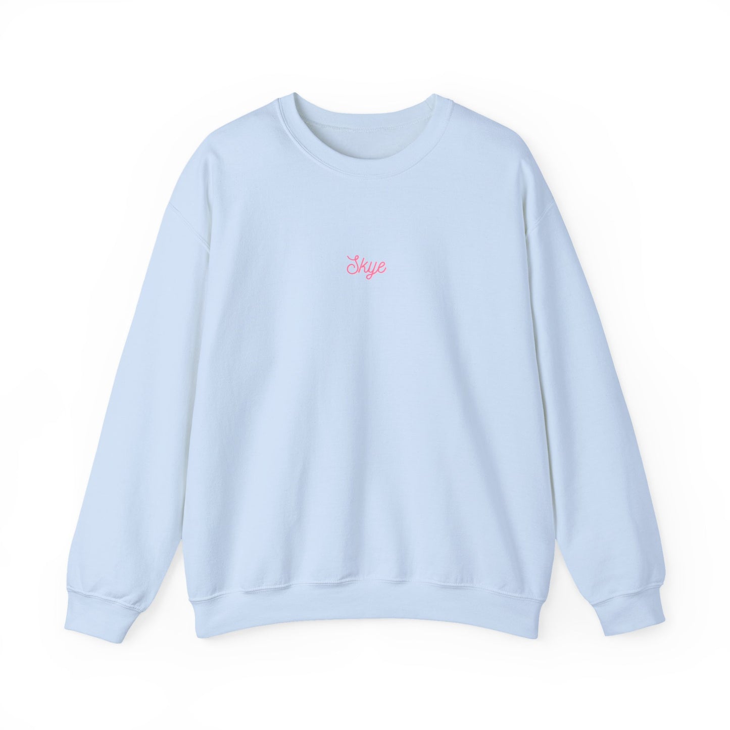 skyebysofia white "everything happens for a reason" crewneck yellow angel number 888