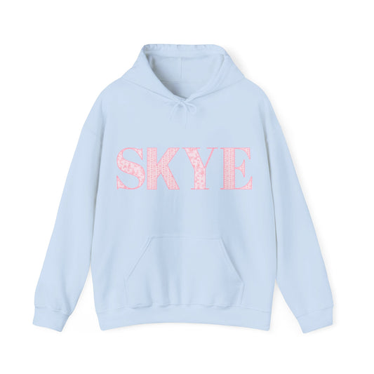 skyebysofia blue&light pink hoodie