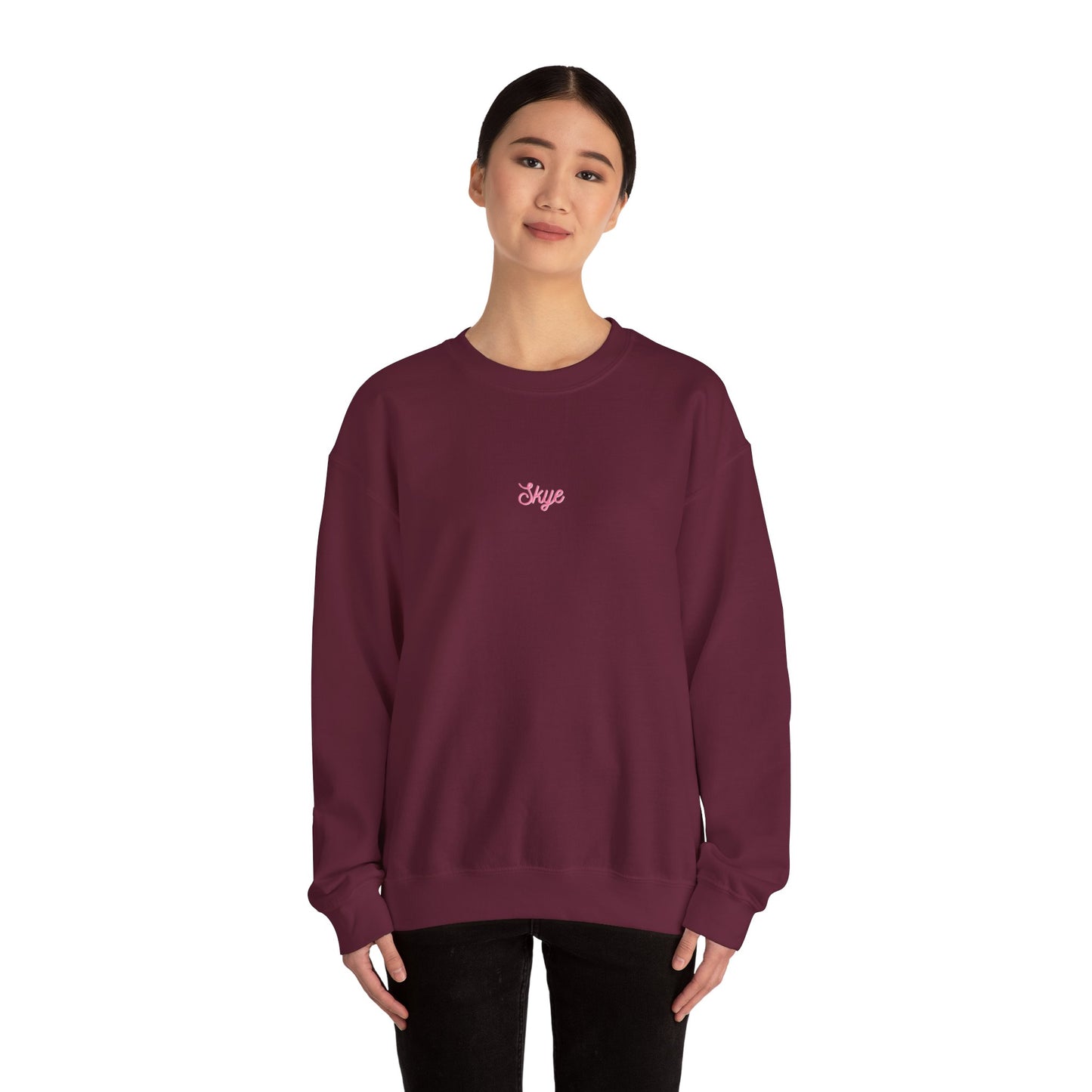 skyebysofia white "everything happens for a reason" crewneck yellow angel number 888