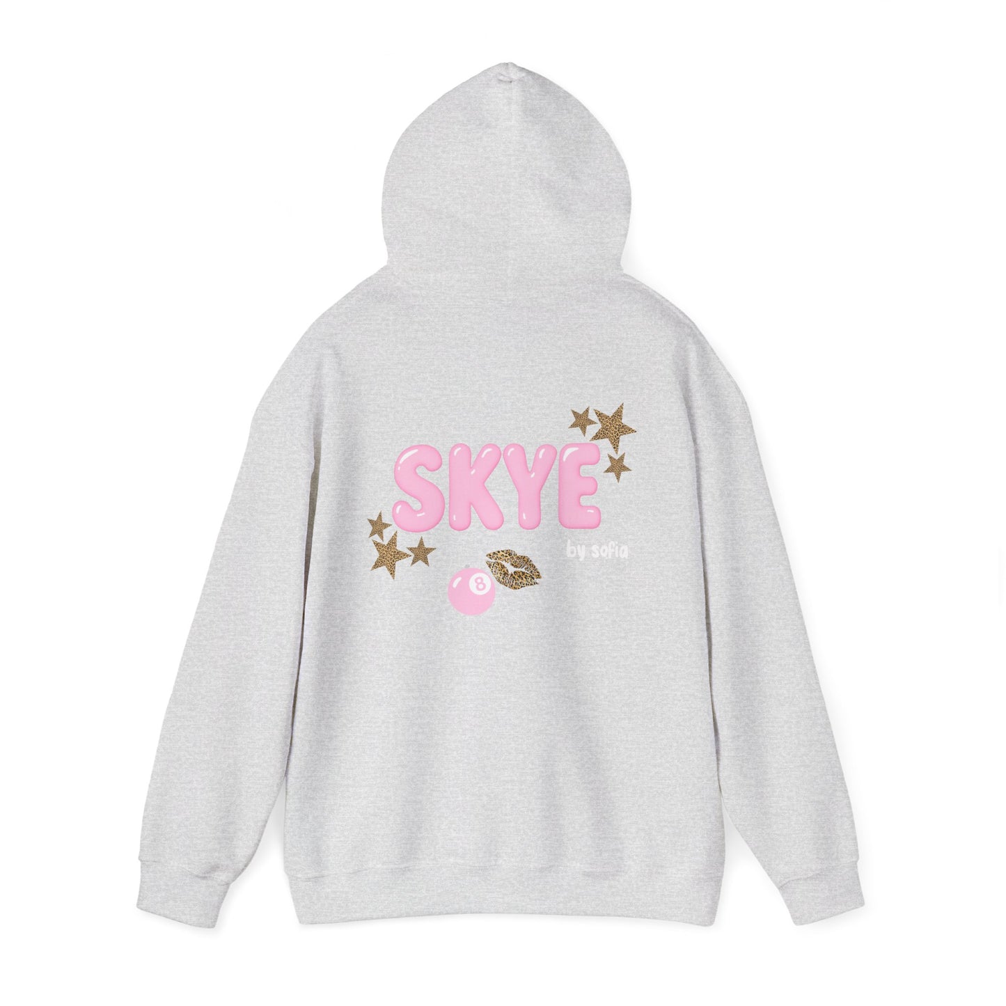 skye cheetah print pink hoodie grey
