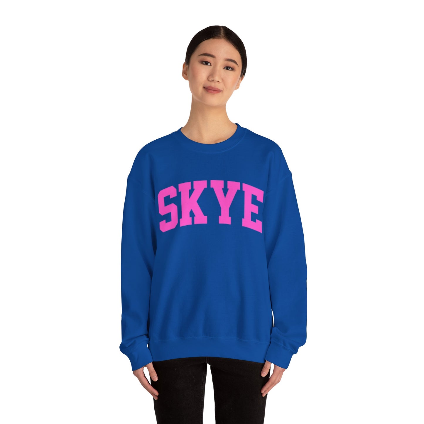 skyebysofia blue crewneck