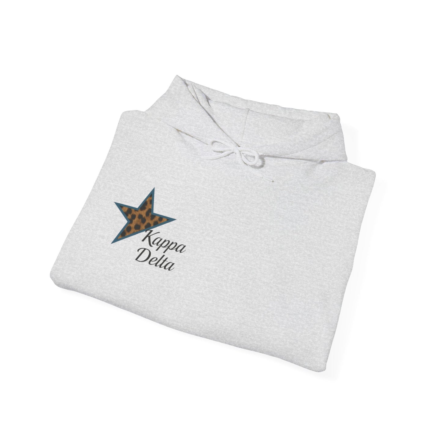 kappa delta grey hoodie cheetah print star
