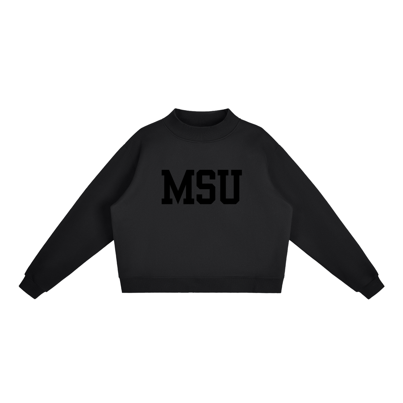 MSU Wellness Society Black Mockneck